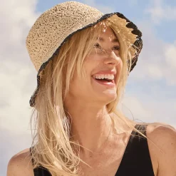 Women's Raffia Bucket Hat