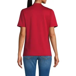 Women's Rapid Dry Short Sleeve V-Neck Henley Shirt