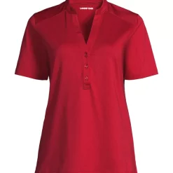 Women's Rapid Dry Short Sleeve V-Neck Henley Shirt