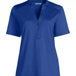 Women's Rapid Dry Short Sleeve V-Neck Henley Shirt