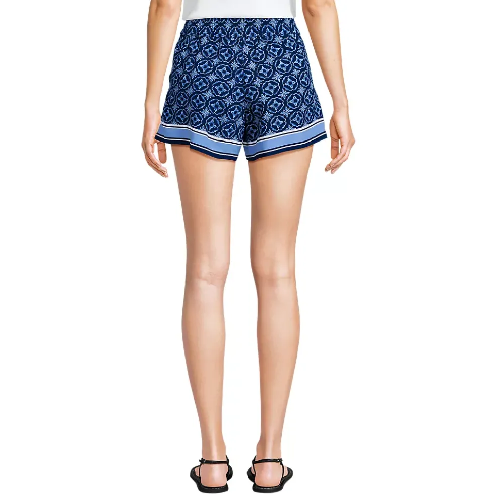 Women's Rayon High Rise 5" Pull On Shorts - Set Bottom