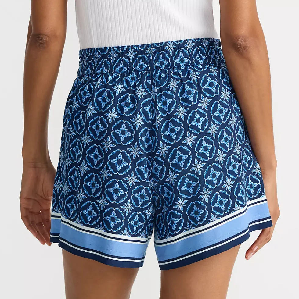 Women's Rayon High Rise 5" Pull On Shorts - Set Bottom