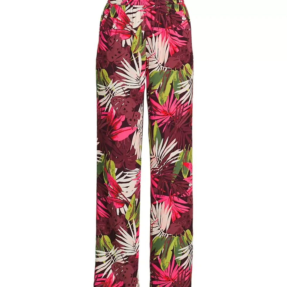 Women's Rayon High Rise Wide Leg Pants - Set Bottom
