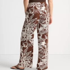 Women's Rayon High Rise Wide Leg Pants - Set Bottom