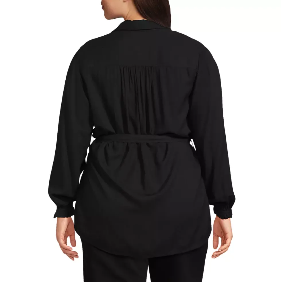 Women's Rayon Tie Waist Shirt