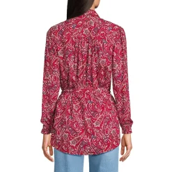 Women's Rayon Tie Waist Shirt