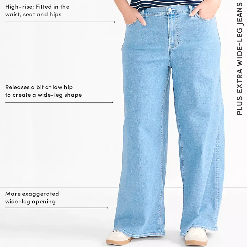 Women's Recover Denim High Rise Extra Wide Leg Jeans