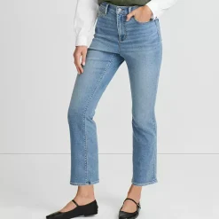 Women's Recover Denim High Rise Kick Flare Crop Jeans