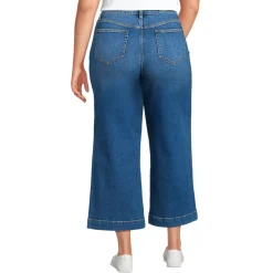 Women's Recover Denim High Rise Wide Leg Crop Jeans
