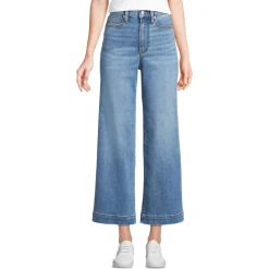 Women's Recover Denim High Rise Wide Leg Crop Jeans