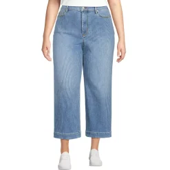 Women's Recover Denim High Rise Wide Leg Crop Jeans