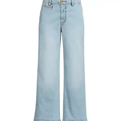 Women's Recover Denim Mid Rise Wide Leg Ankle Jeans