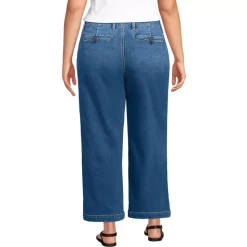 Women's Recover Denim Mid Rise Wide Leg Ankle Jeans