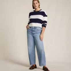 Women's Recover High Rise Barrel Leg Ankle Jeans