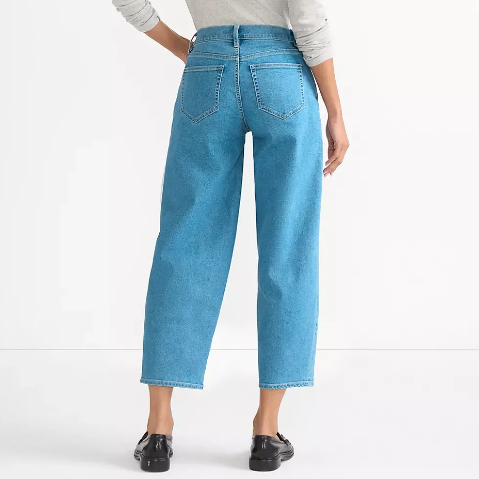 Women's Recover High Rise Barrel Leg Ankle Jeans