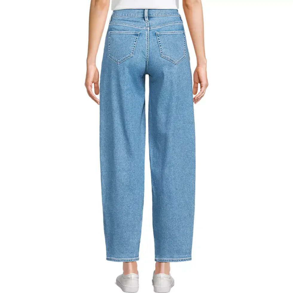 Women's Recover High Rise Barrel Leg Ankle Jeans