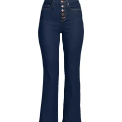 Women's Recover High Rise Button Front Kick Flare Crop Jeans