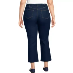 Women's Recover High Rise Button Front Kick Flare Crop Jeans