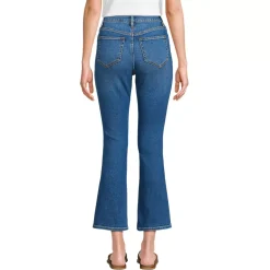 Women's Recover High Rise Button Front Kick Flare Crop Jeans
