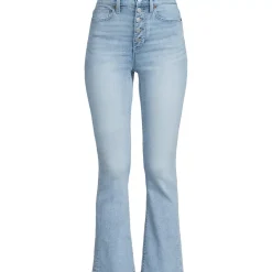 Women's Recover High Rise Button Front Kick Flare Crop Jeans