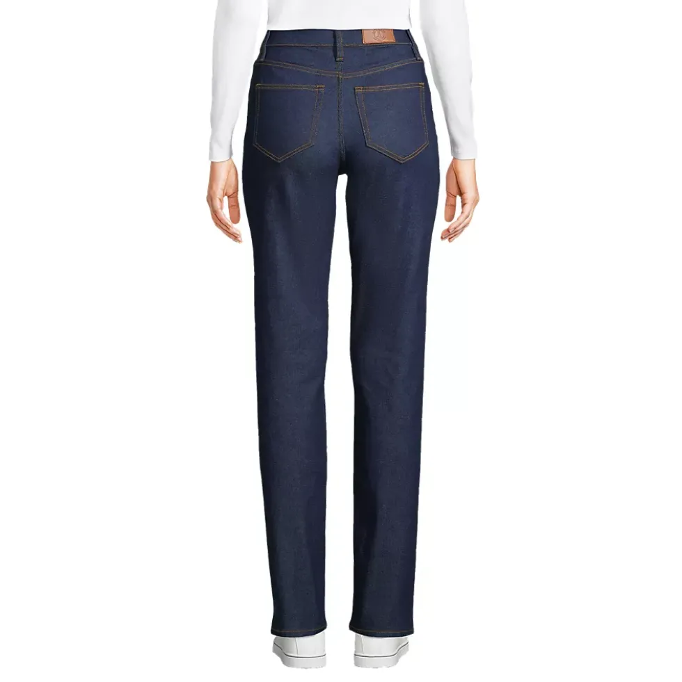 Women's Recover High Rise Straight Leg Blue Jeans