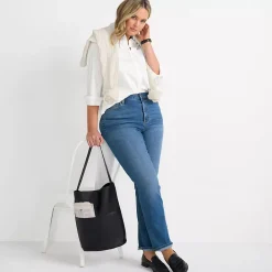 Women's Recover High Rise Straight Leg Blue Jeans
