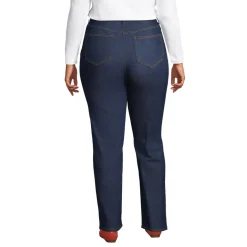 Women's Recover High Rise Straight Leg Blue Jeans