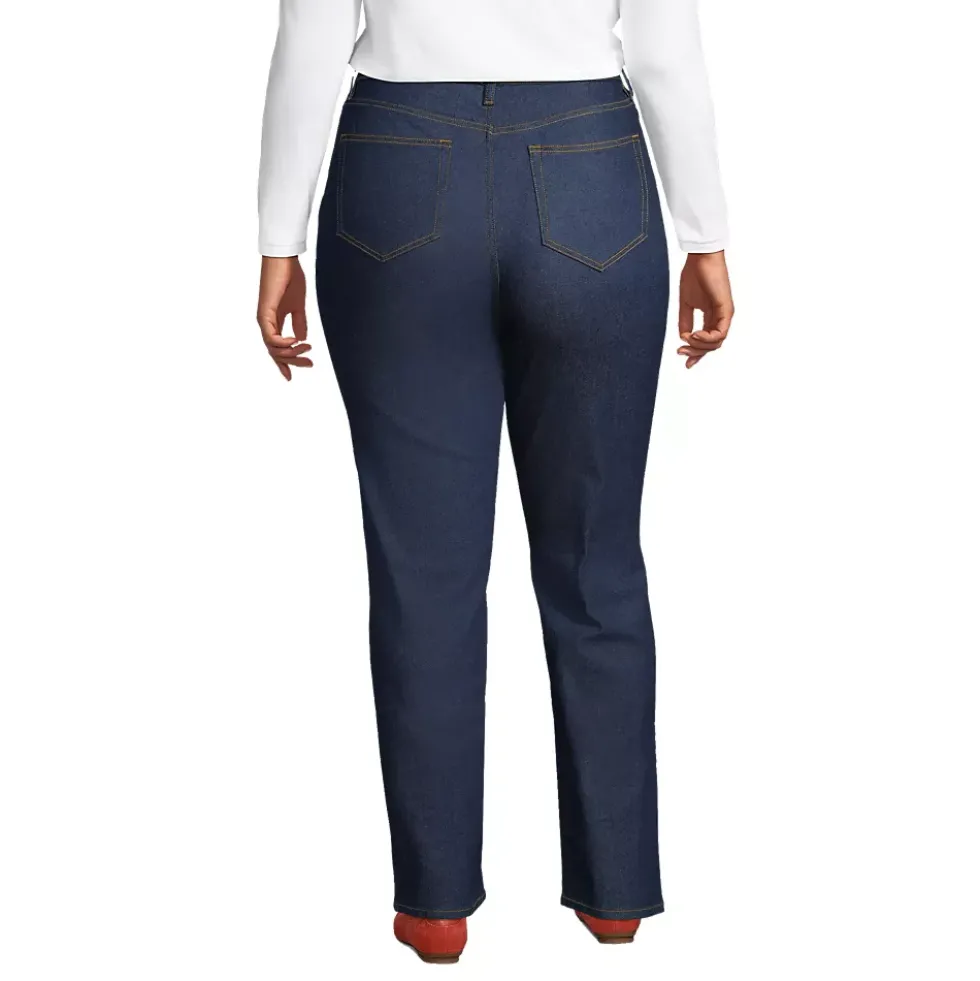 Women's Recover High Rise Straight Leg Blue Jeans