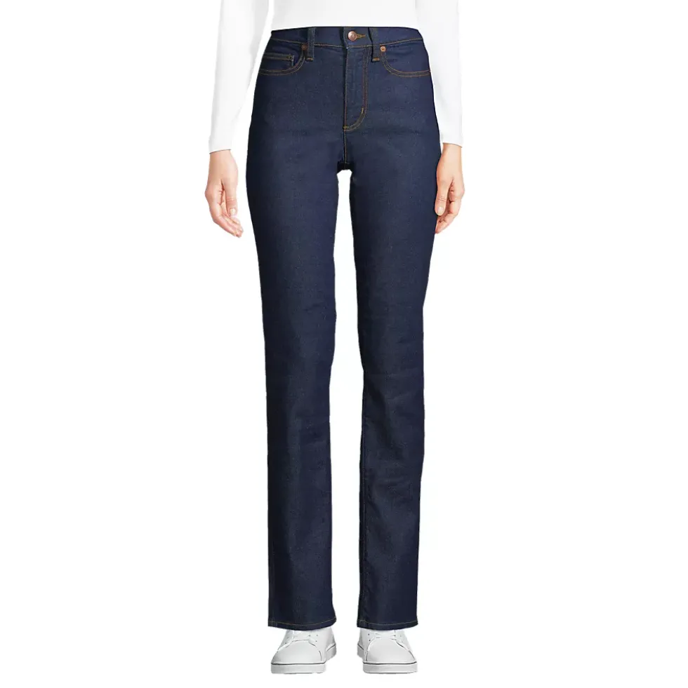 Women's Recover High Rise Straight Leg Blue Jeans
