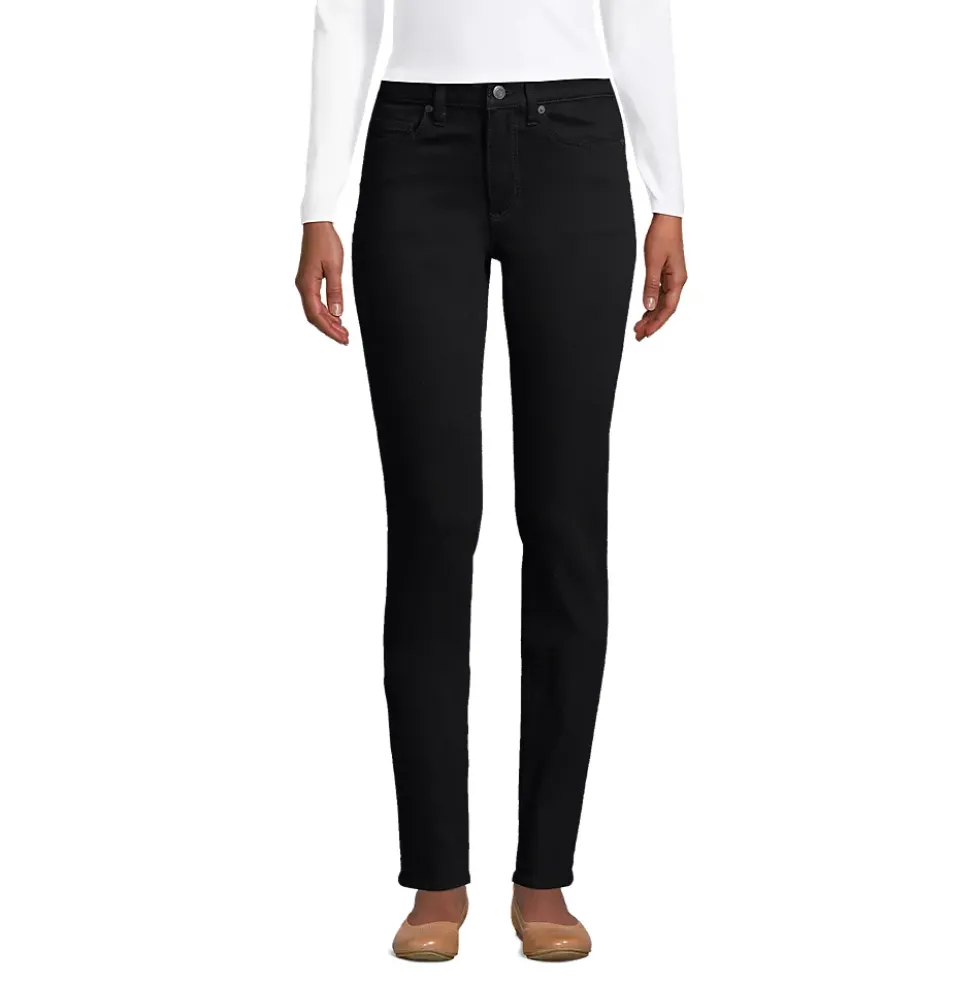 Women's Recover Mid Rise Straight Leg Blue Jeans
