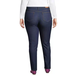 Women's Recover Mid Rise Straight Leg Blue Jeans