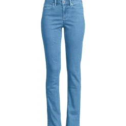 Women's Recover Mid Rise Straight Leg Blue Jeans