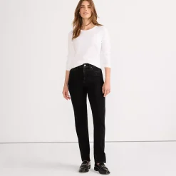Women's Recover Mid Rise Straight Leg Blue Jeans