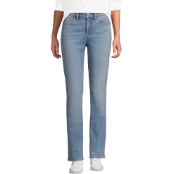 Women's Recover Mid Rise Straight Leg Blue Jeans