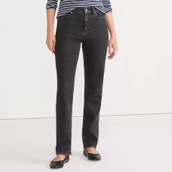 Women's Recycled Denim High Rise Straight Leg Jeans
