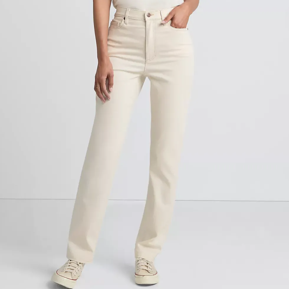 Women's Recycled Denim High Rise Straight Leg Jeans