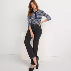Women's Recycled Denim High Rise Straight Leg Jeans
