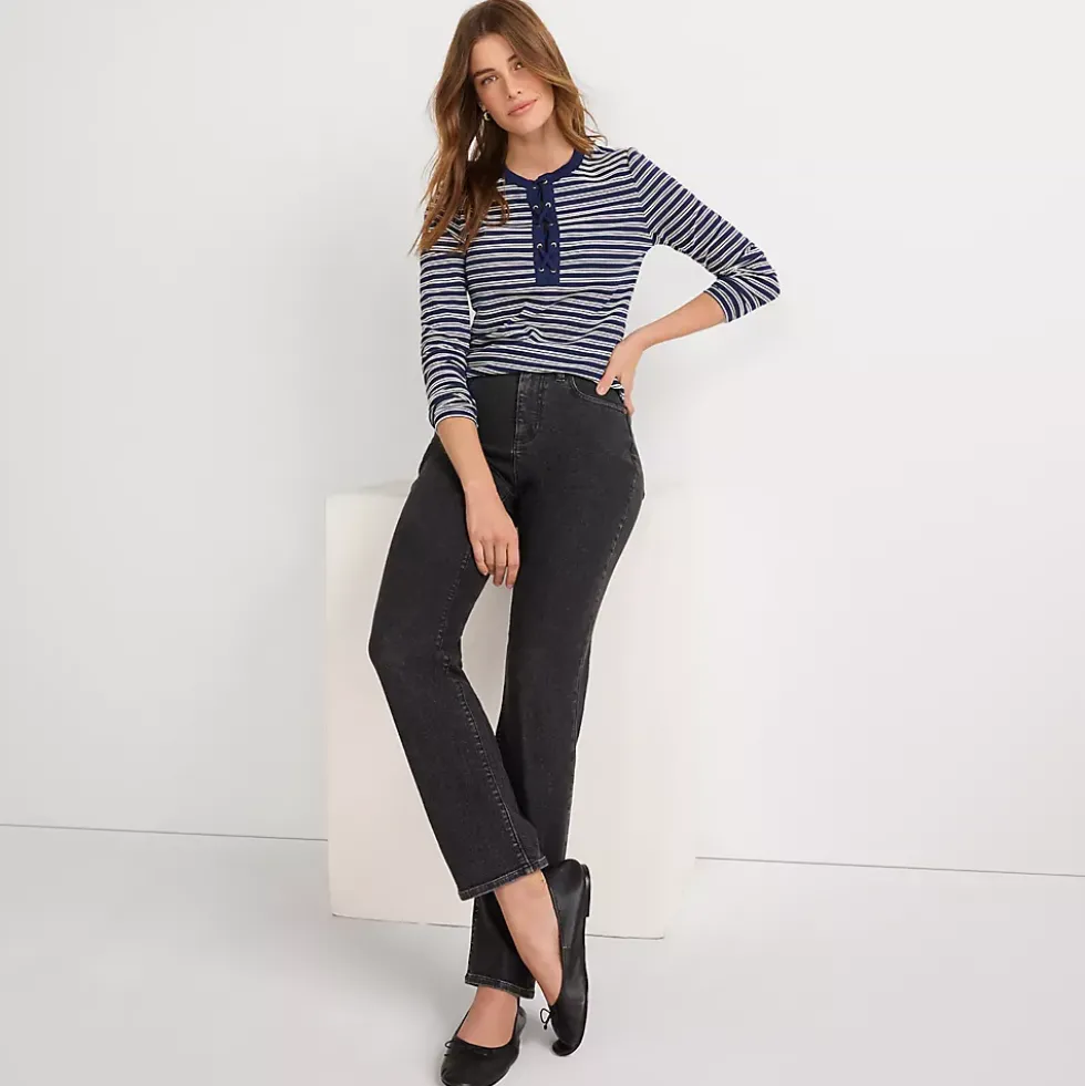 Women's Recycled Denim High Rise Straight Leg Jeans