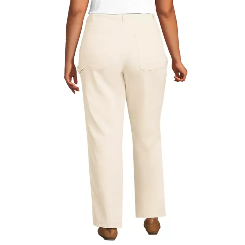 Women's Recycled Denim High Rise Straight Leg Utility Jeans