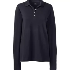 Women's Regular Long Sleeve Mesh Polo