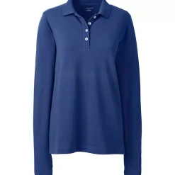 Women's Regular Long Sleeve Mesh Polo