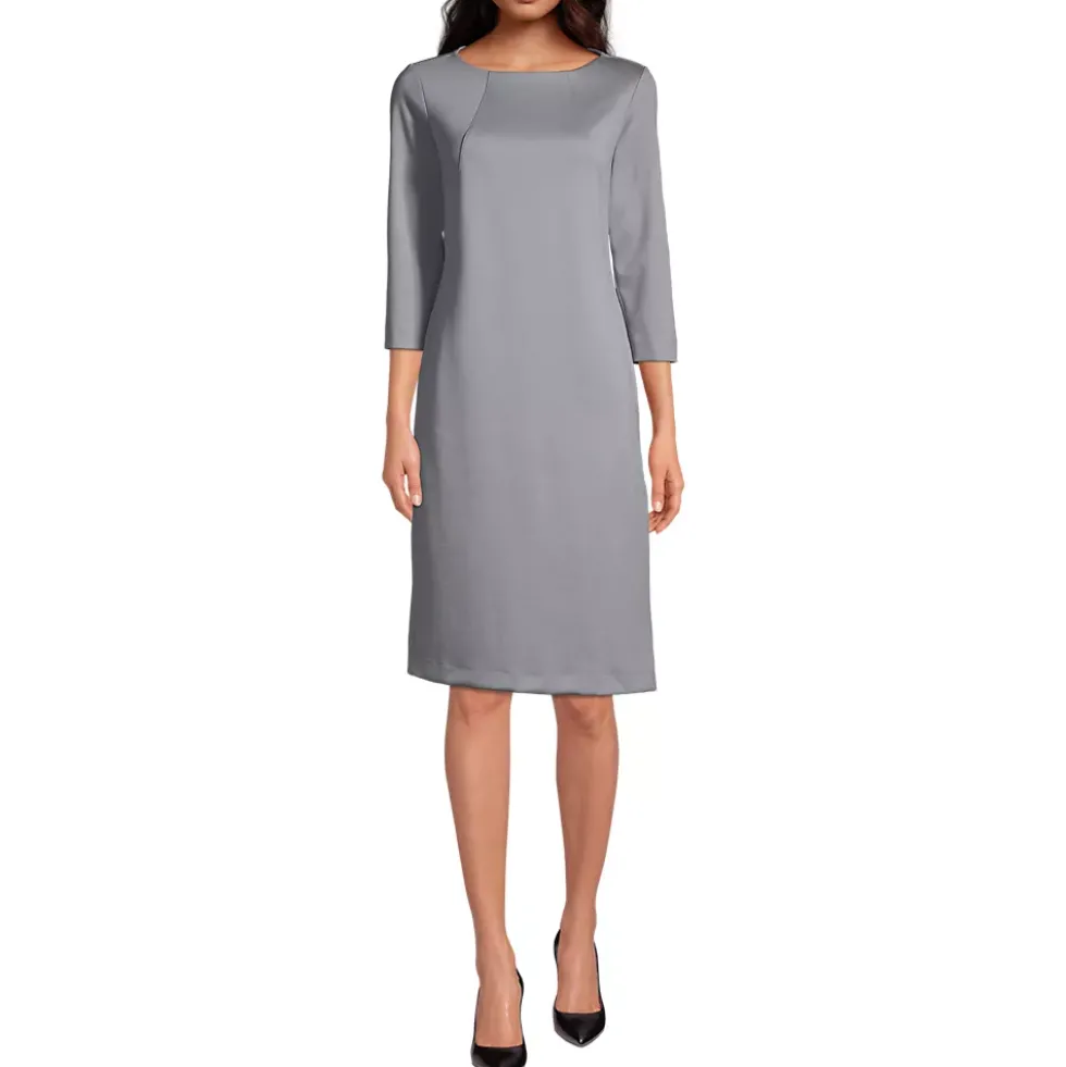 Women's Regular 3/4 Sleeve Tailored Dress