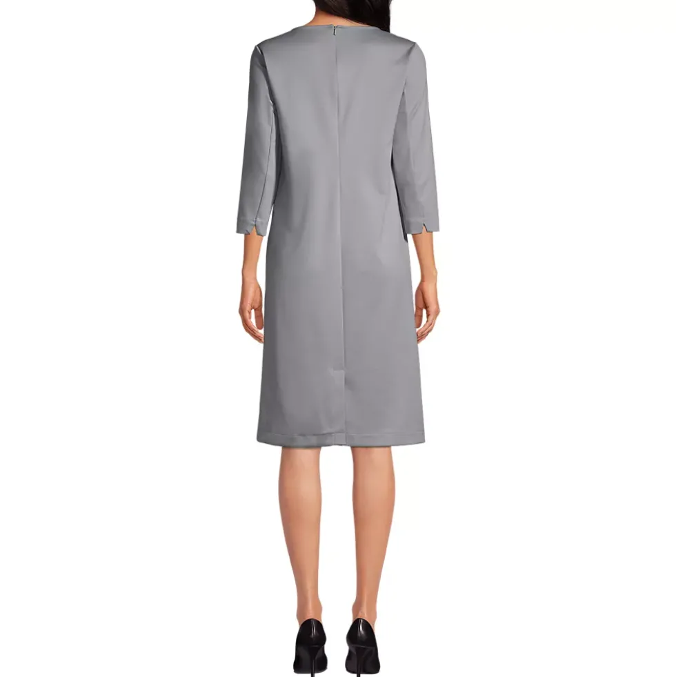 Women's Regular 3/4 Sleeve Tailored Dress