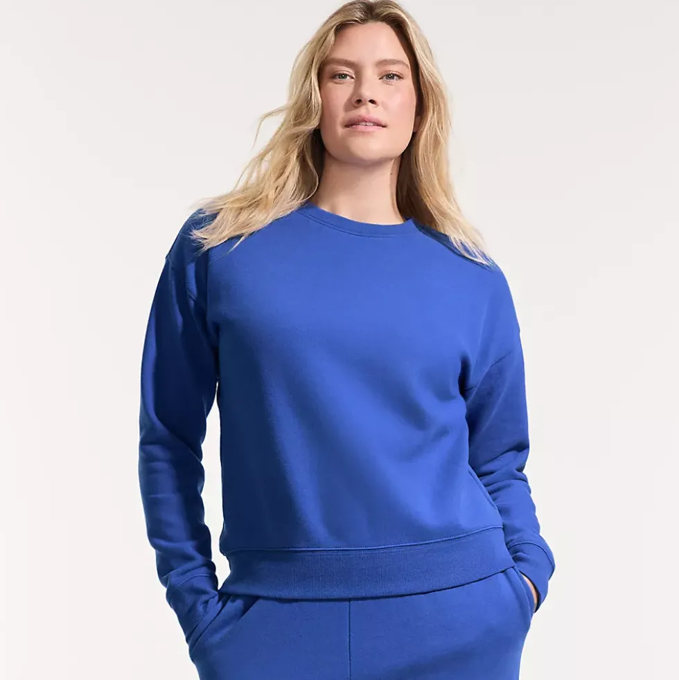 Women's Relaxed Serious Sweats Long Sleeve Crewneck Sweatshirt