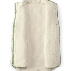 Women's Reversible Quilted Sherpa Fleece Vest