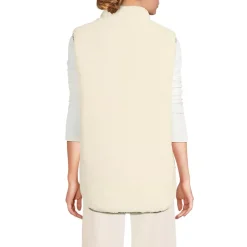 Women's Reversible Quilted Sherpa Fleece Vest
