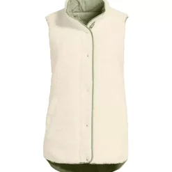 Women's Reversible Quilted Sherpa Fleece Vest