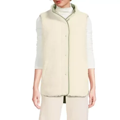 Women's Reversible Quilted Sherpa Fleece Vest