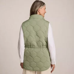 Women's Reversible Quilted Sherpa Fleece Vest
