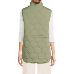 Women's Reversible Quilted Sherpa Fleece Vest